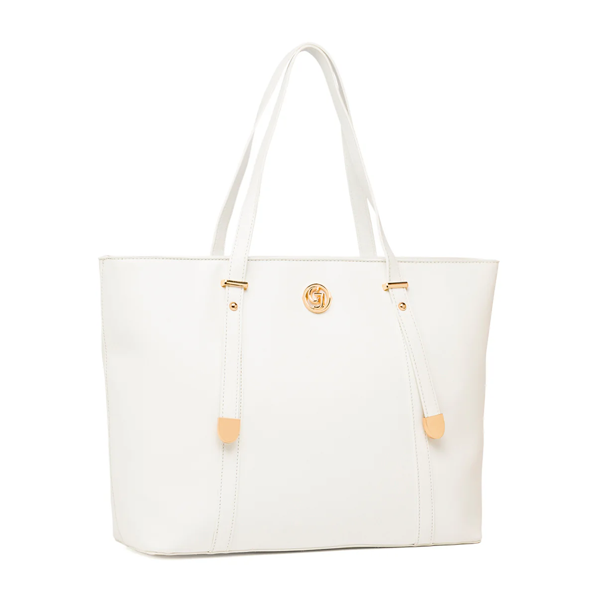 Borsa a spalla bianca da Donna con logo in metallo Carrera Jeans - Image 3