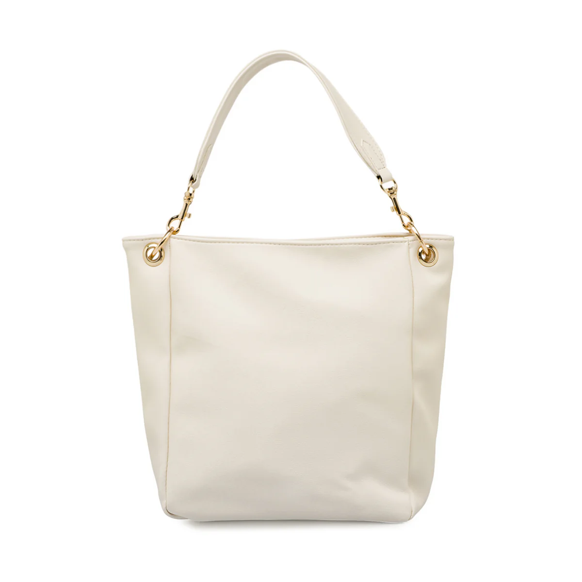 Borsa a spalla bianca da Donna con manico e dettagli oro Swish Jeans - Image 3