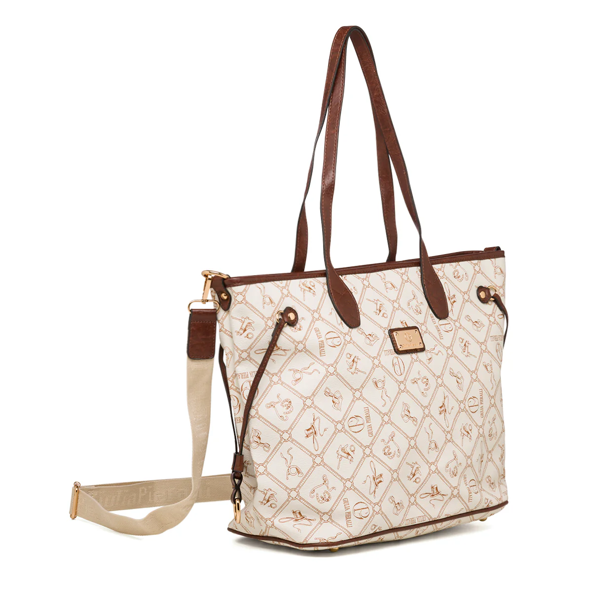 Borsa a spalla bianca da donna Giulia Pieralli - Image 3