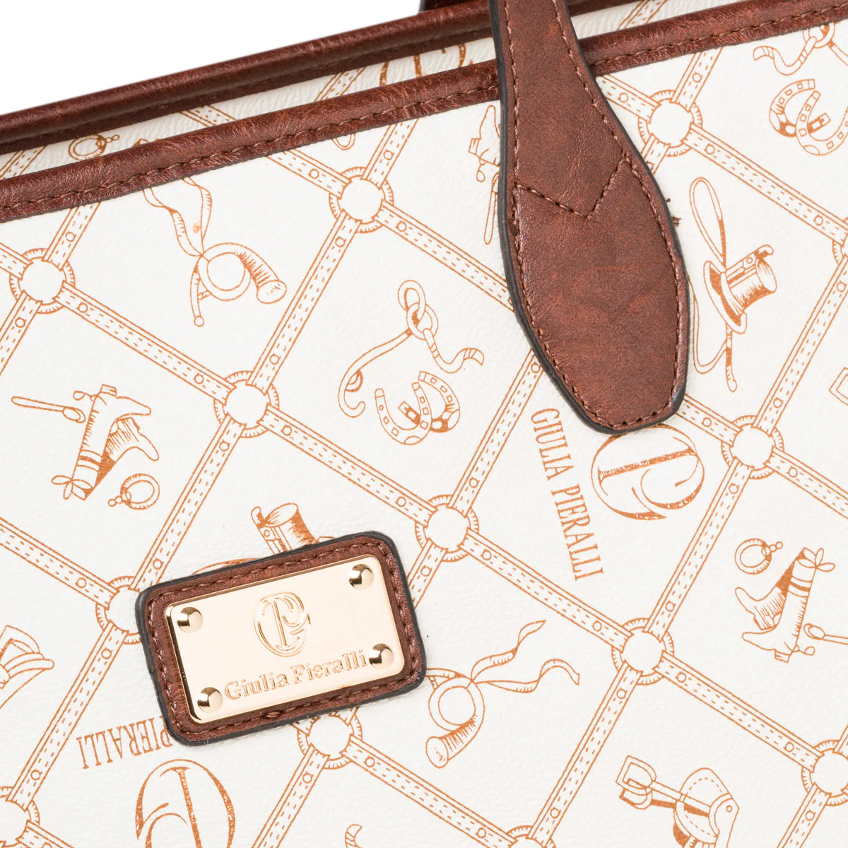 Borsa a spalla bianca da donna Giulia Pieralli - Image 4