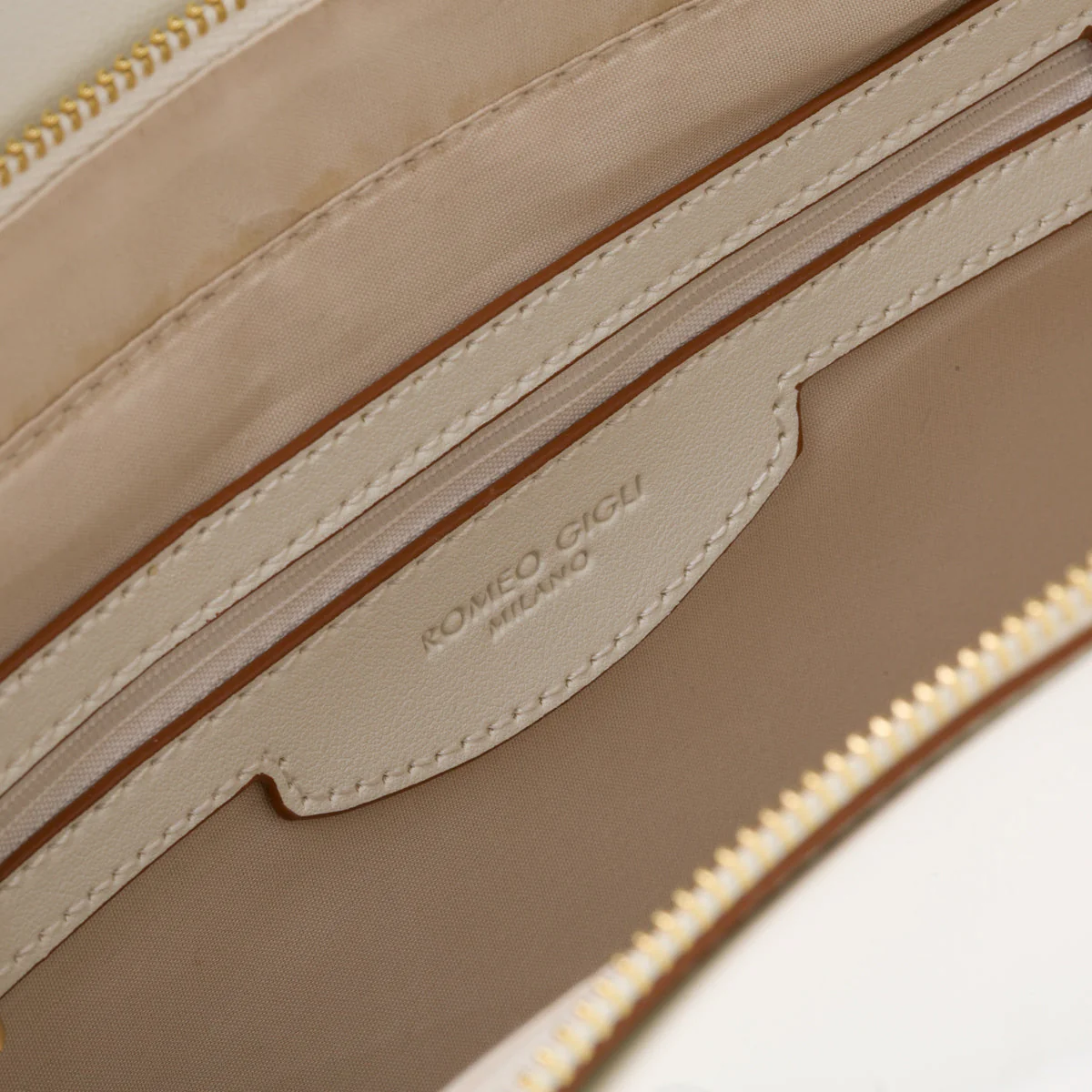 Borsa a spalla bianca off-white da donna con intrecci Romeo Gigli Milano Debra - Image 6