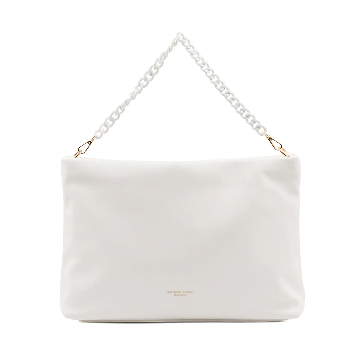 Borsa a spalla bianca off-white da donna Romeo Gigli Milano Lula