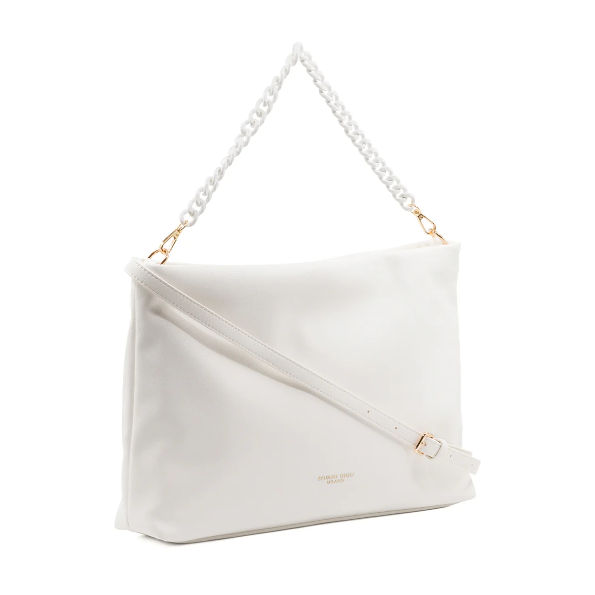 Borsa a spalla bianca off-white da donna Romeo Gigli Milano Lula - Image 4