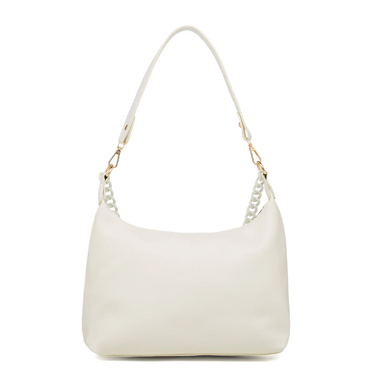 Borsa a spalla bianco off-white da Donna con catena Swish Jeans - Image 3