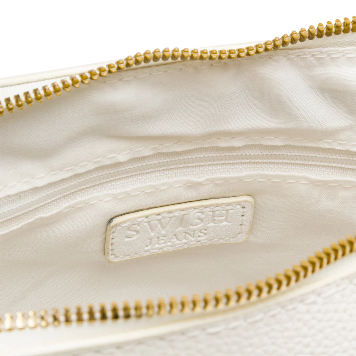 Borsa a spalla bianco off-white da Donna con catena Swish Jeans - Image 4