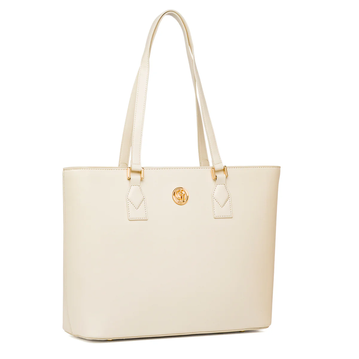 Borsa a spalla Bianco off-white da Donna con logo in metallo Carrera Jeans - Image 3