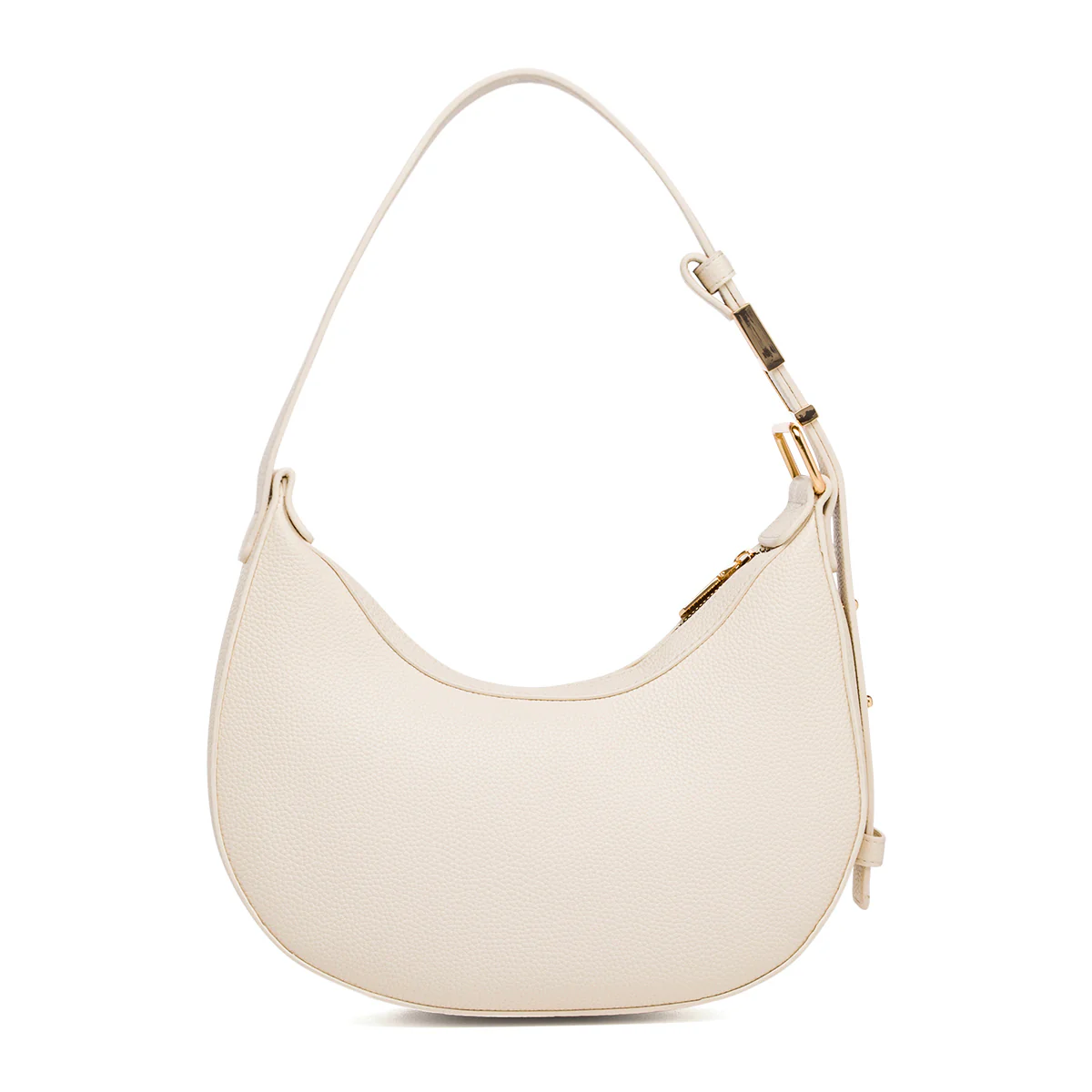 Borsa a spalla bianco off-white da Donna con logo in metallo Lora Ferres - Image 3