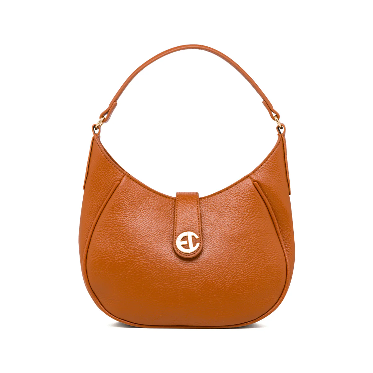 Borsa a spalla color cuoio da donna Enrico Coveri