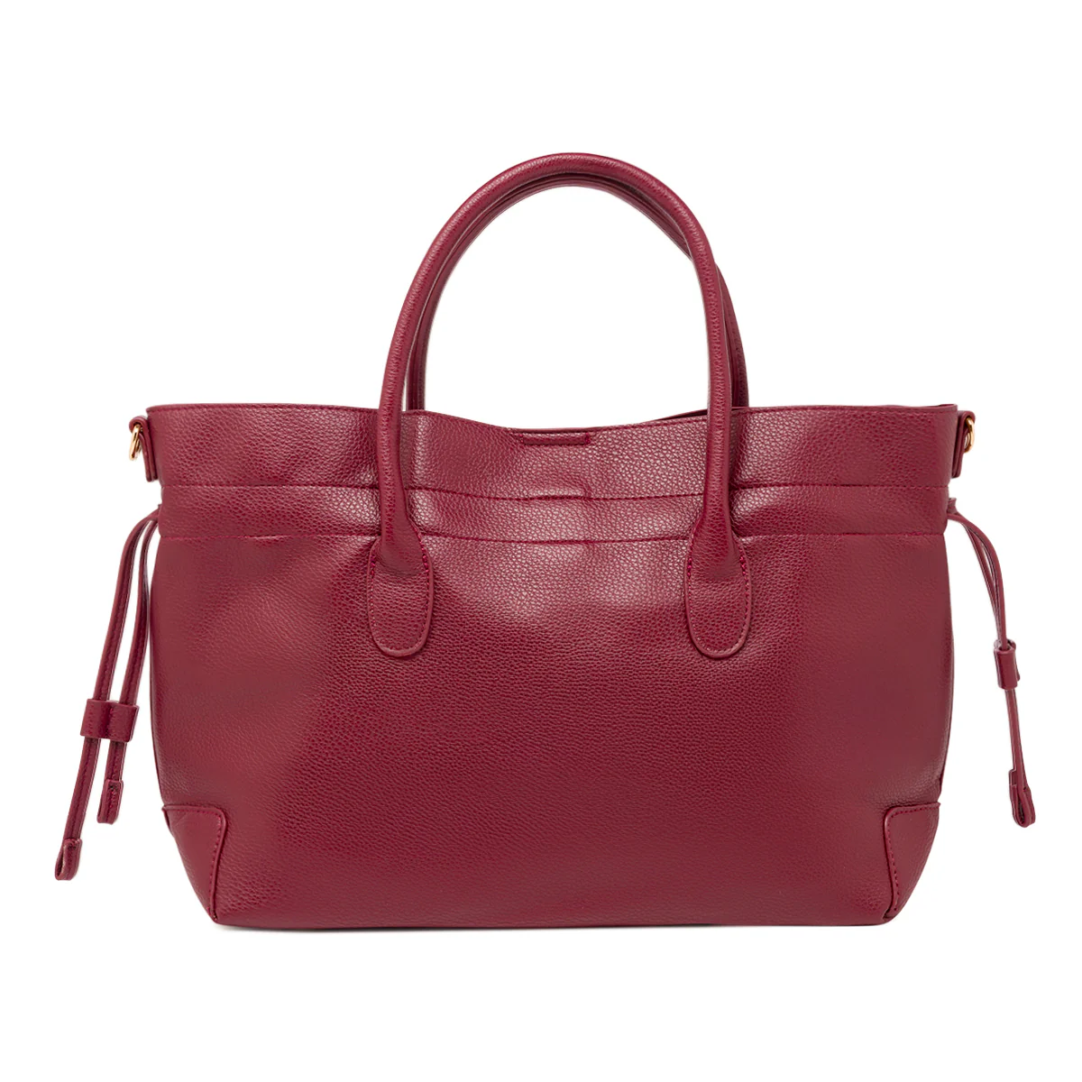 Borsa a spalla comoda ed elegante da donna bordeaux Lora Ferres - Image 3