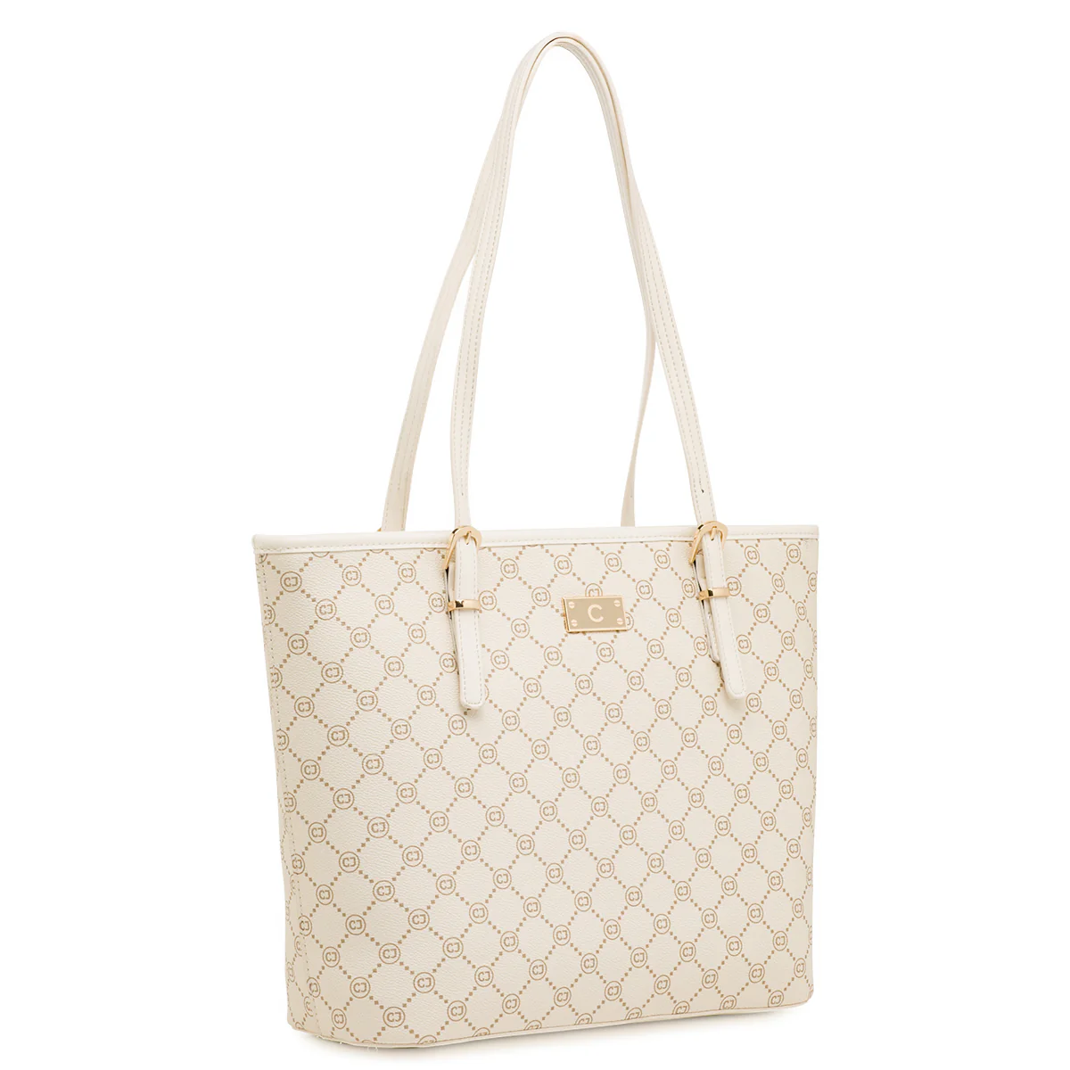 Borsa a spalla da Donna beige con stampa monogram Carrera Jeans - Image 2
