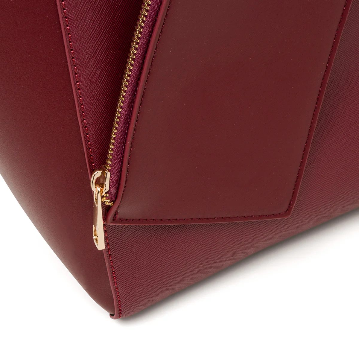 Borsa a spalla da donna bordeaux con portamonete Lora Ferres - Image 4