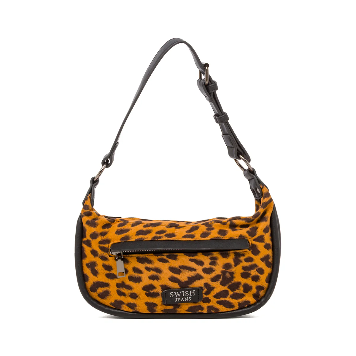 Borsa a Spalla da Donna con Stampa Animalier Swish Jeans