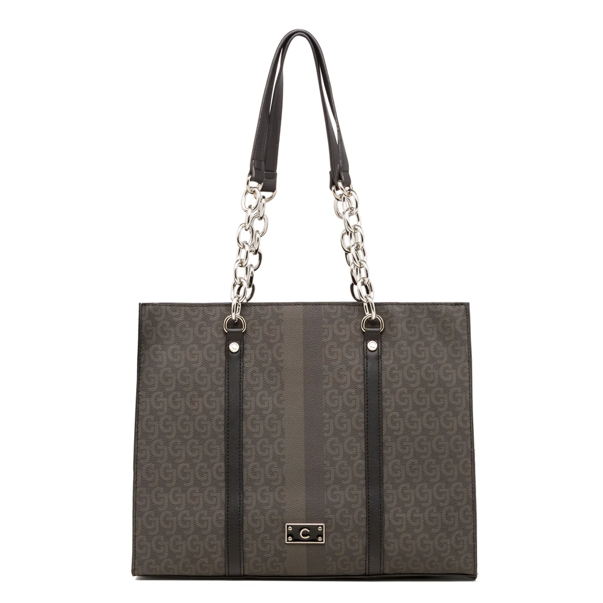 Borsa a spalla da donna nera con dettaglio logo CJ Carrera Jeans