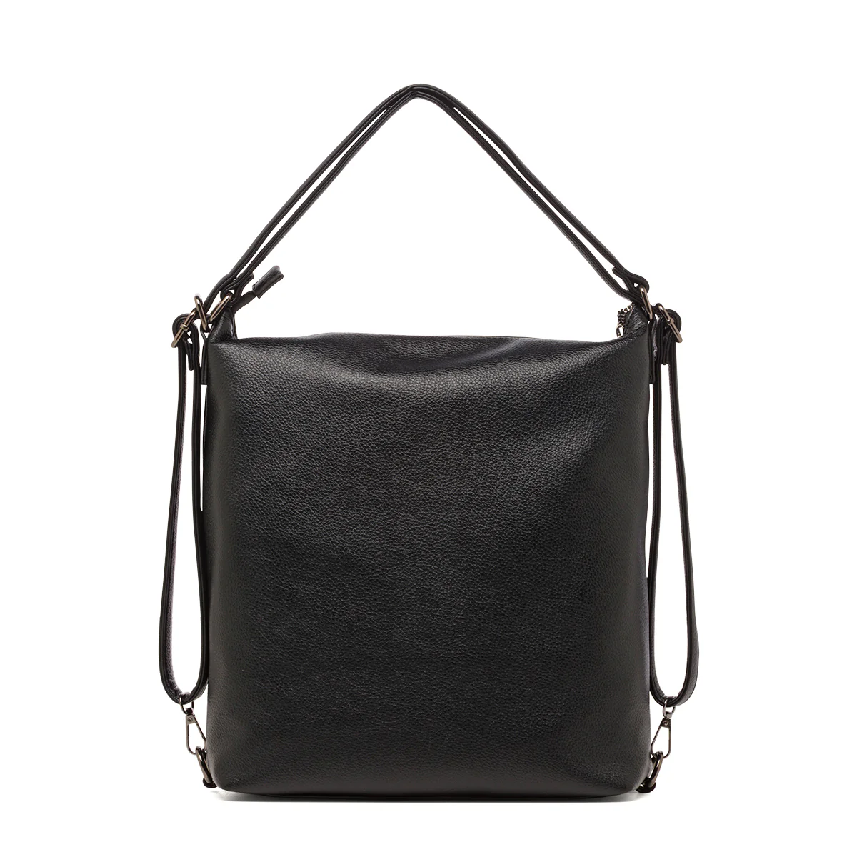 Borsa a Spalla da Donna Nera con Tasca Frontale Swish Jeans - Image 3