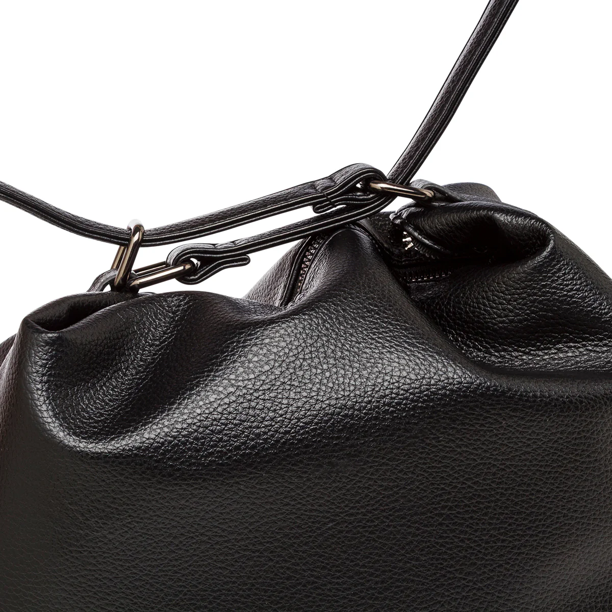 Borsa a Spalla da Donna Nera con Tasca Frontale Swish Jeans - Image 4