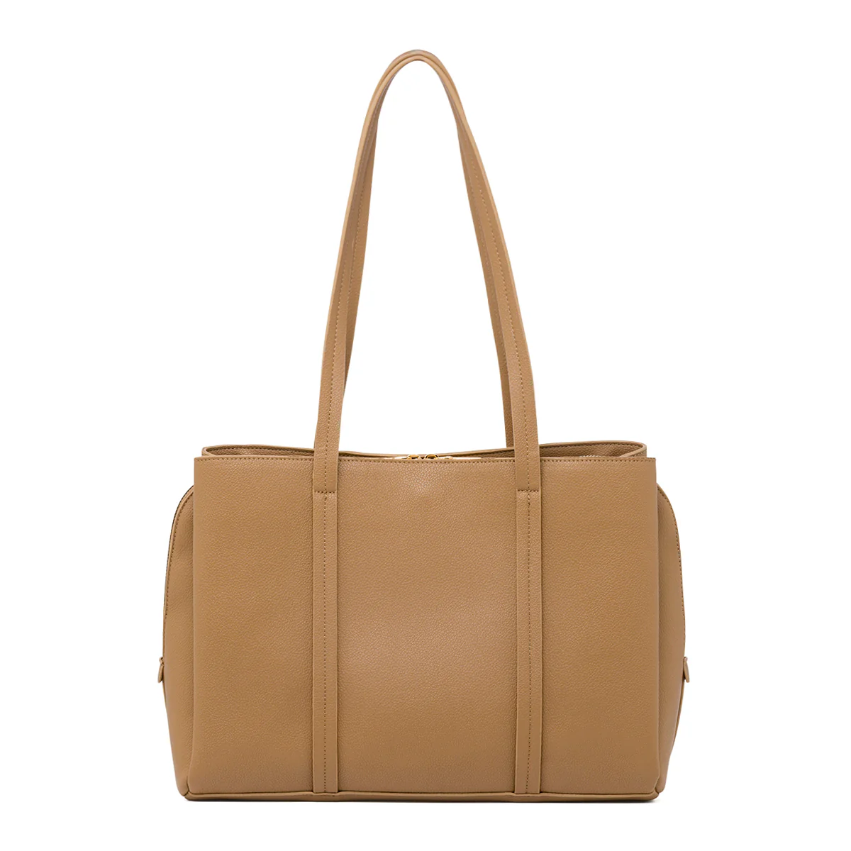 Borsa a Spalla da Donna Taupe  con Doppio Manico Lora Ferres - Image 3