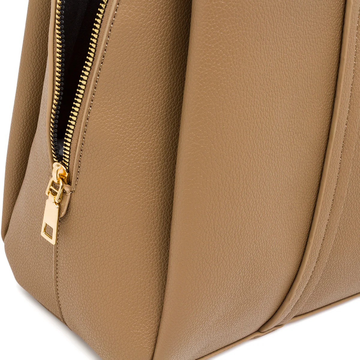 Borsa a Spalla da Donna Taupe  con Doppio Manico Lora Ferres - Image 4