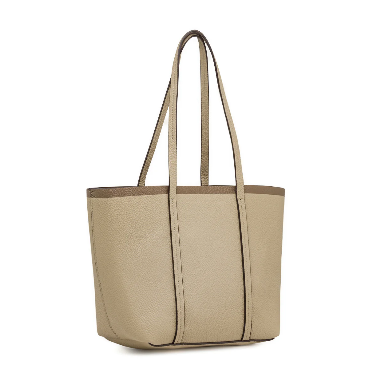 Borsa a spalla da Donna taupe effetto martellato Lora Ferres