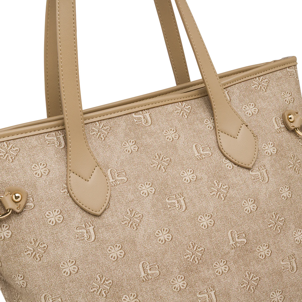 Borsa a Spalla Marrone con Manico a Occhielli Swish Jeans - Image 3