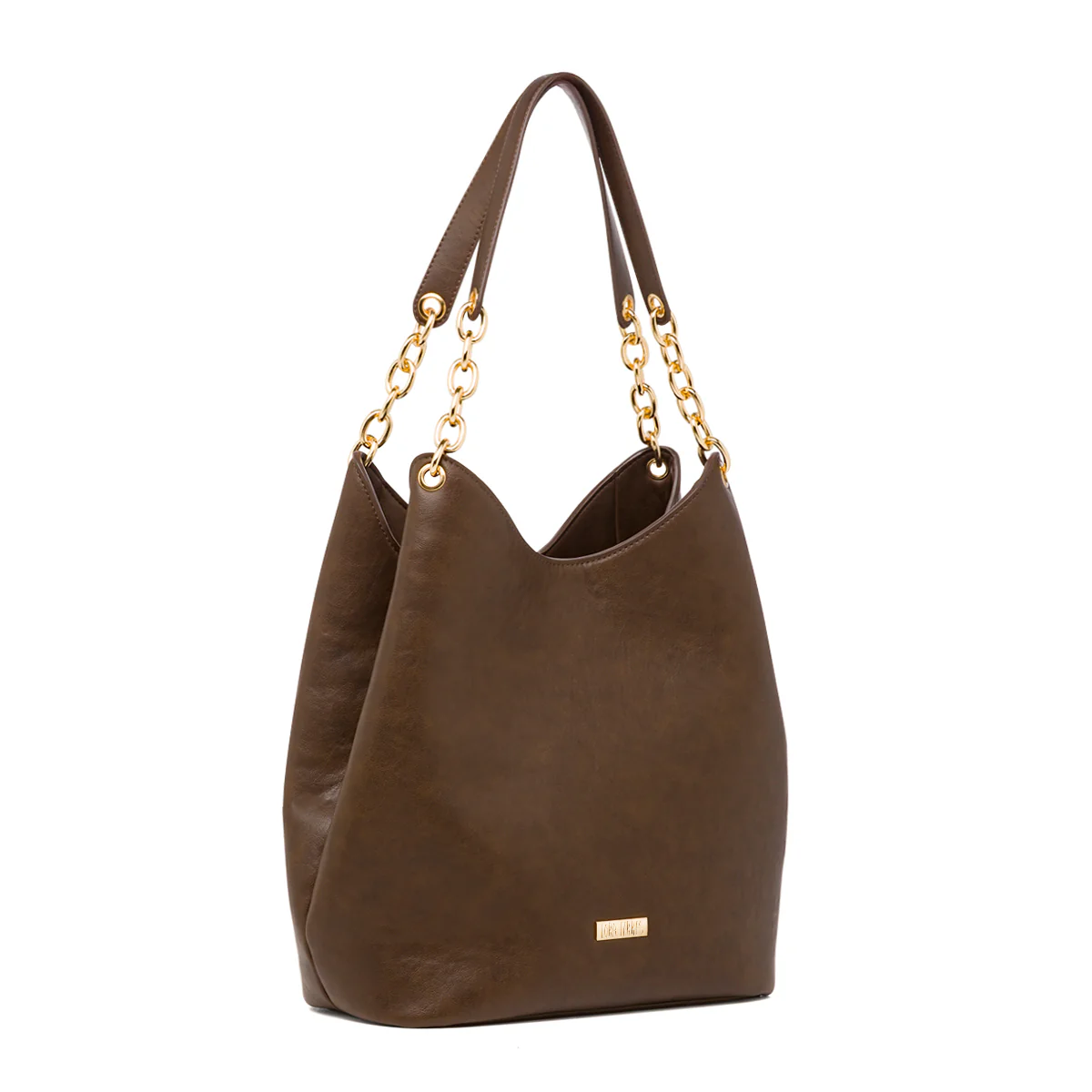 Borsa a spalla marrone da Donna con catena Lora Ferres - Image 2