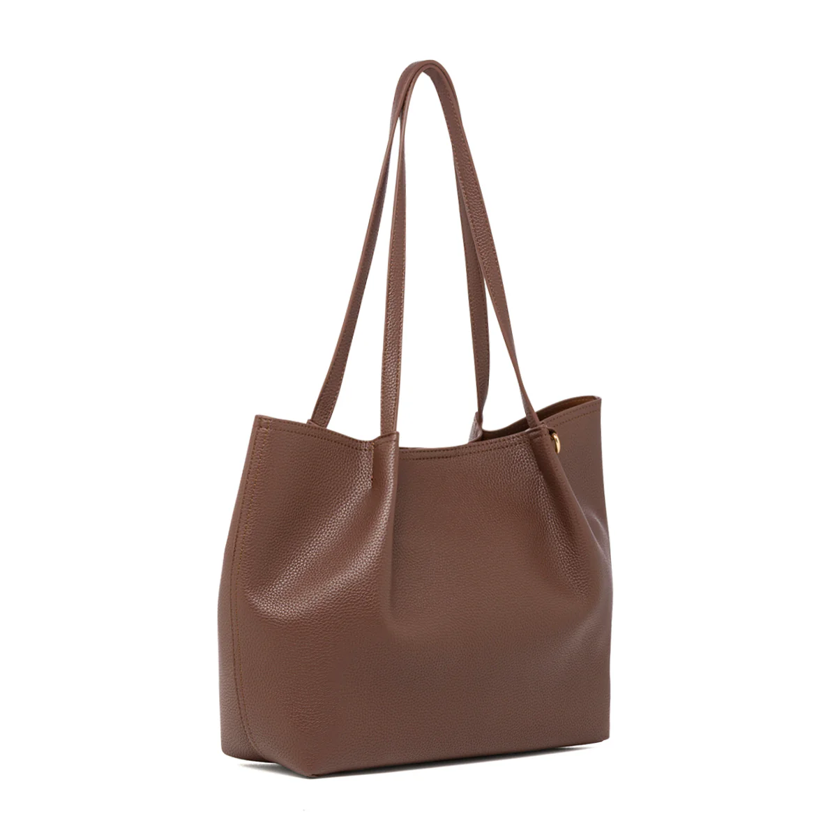 Borsa a spalla marrone da Donna con dettagli arricciati Lora Ferres - Image 2
