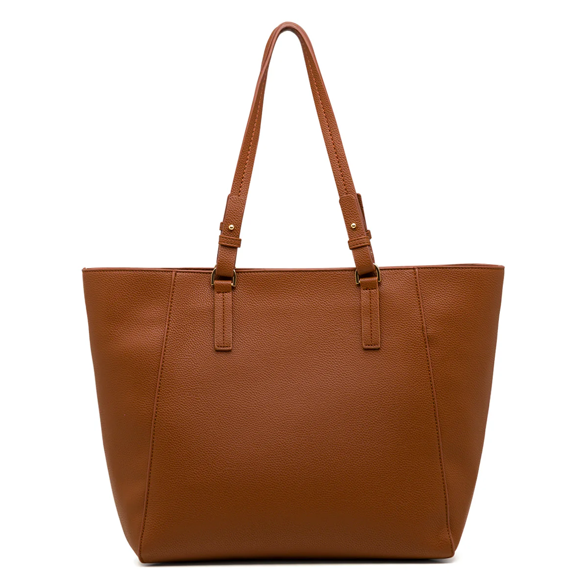 Borsa a spalla marrone da Donna con logo pendente dorato Lumberjack - Image 4