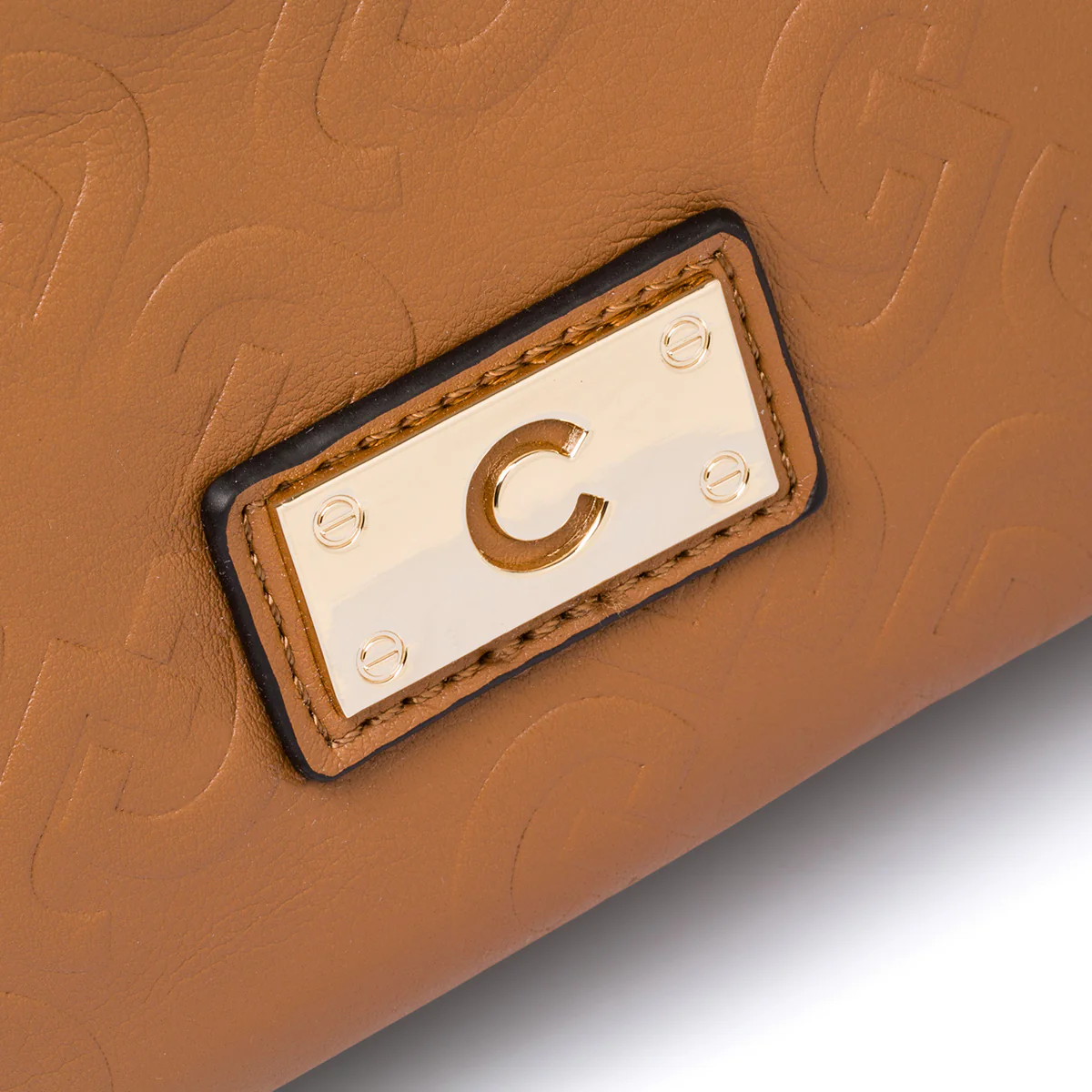 Borsa a spalla marrone da donna con monogramma Carrera Ilary - Image 3