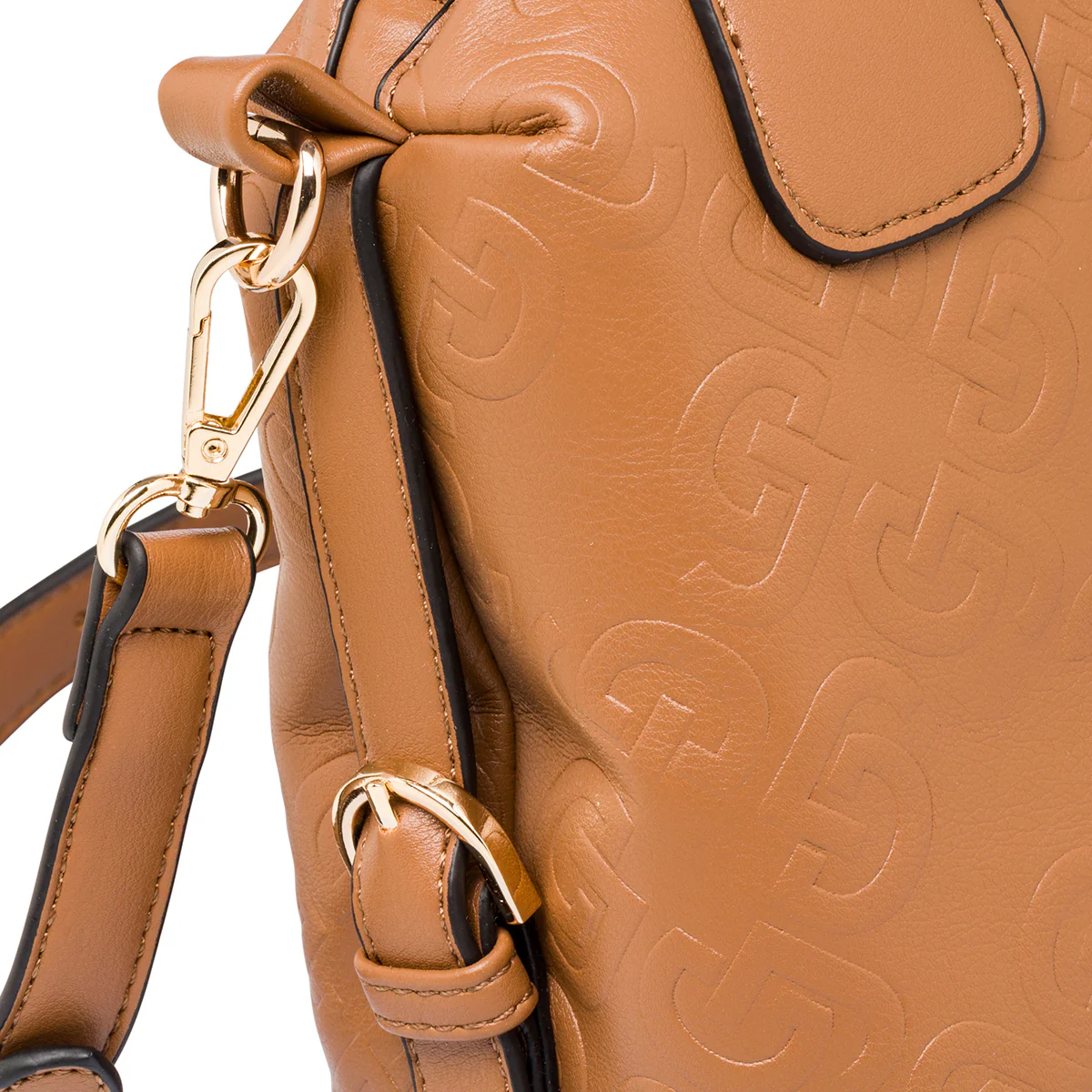 Borsa a spalla marrone da donna con monogramma Carrera Ilary - Image 4
