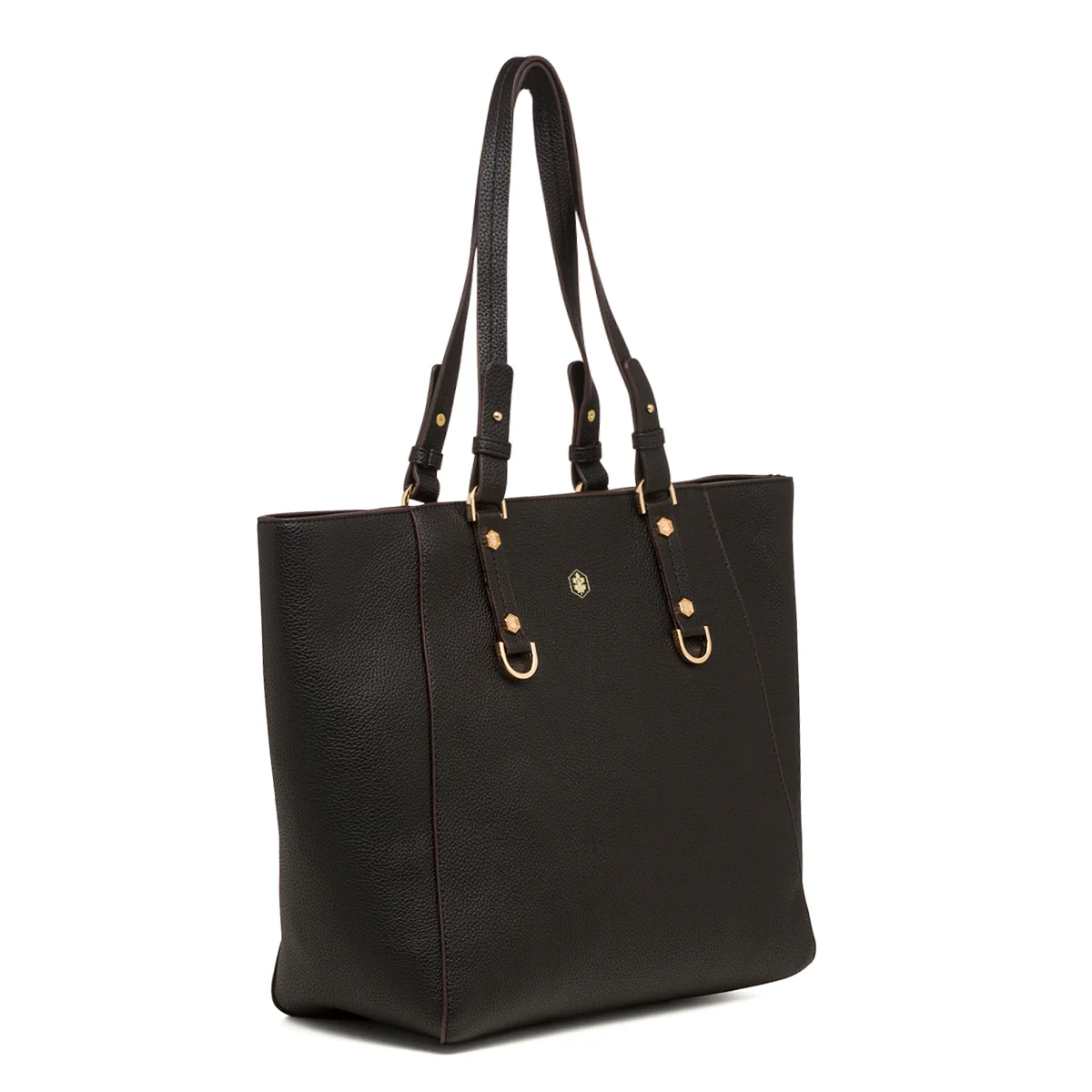 Borsa a spalla nera da donna con dettagli in oro Lumberjack Diana - Image 2