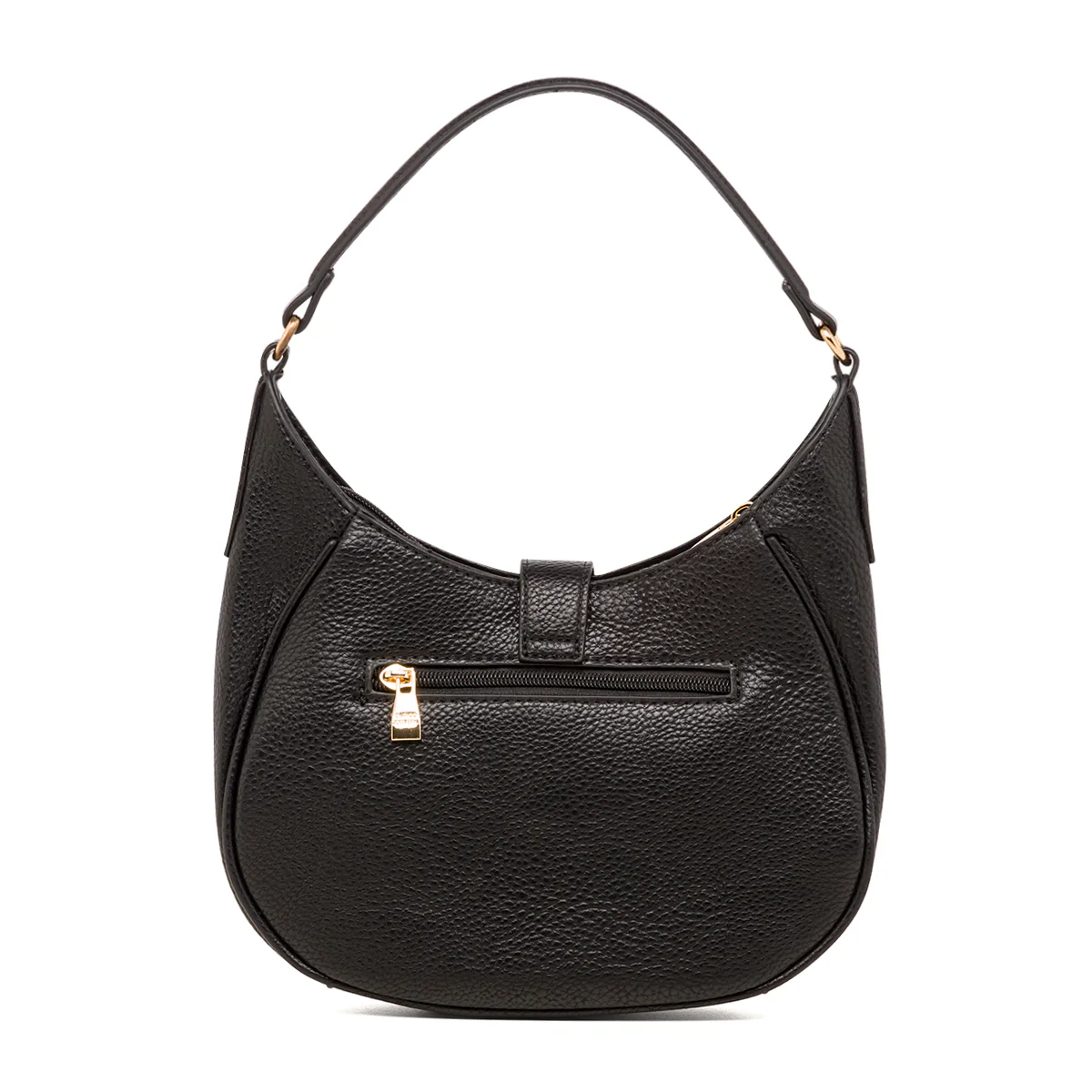 Borsa a spalla nera da donna con logo Enrico Coveri - Image 2