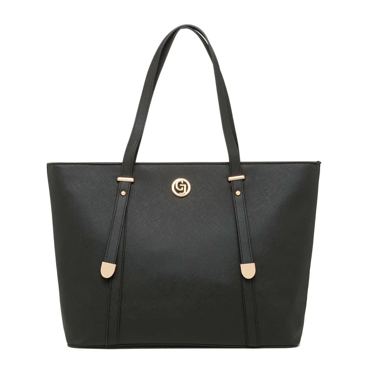 Borsa a spalla nera da Donna con logo in metallo Carrera Jeans