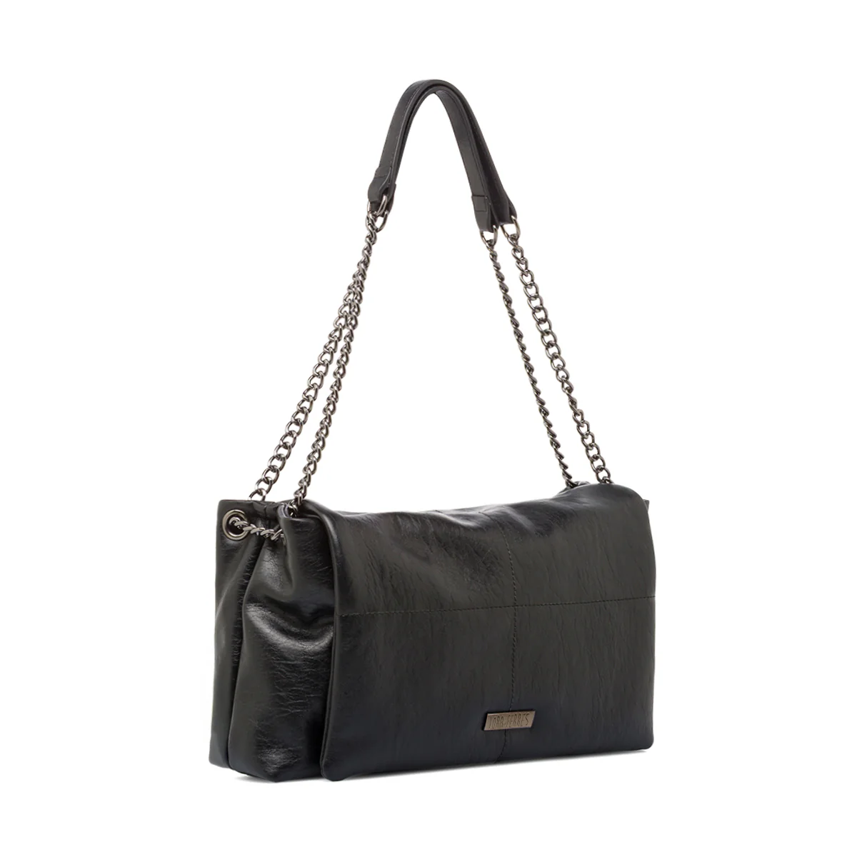 Borsa a Spalla Nera da Donna con manici a Catena Lora Ferres - Image 2