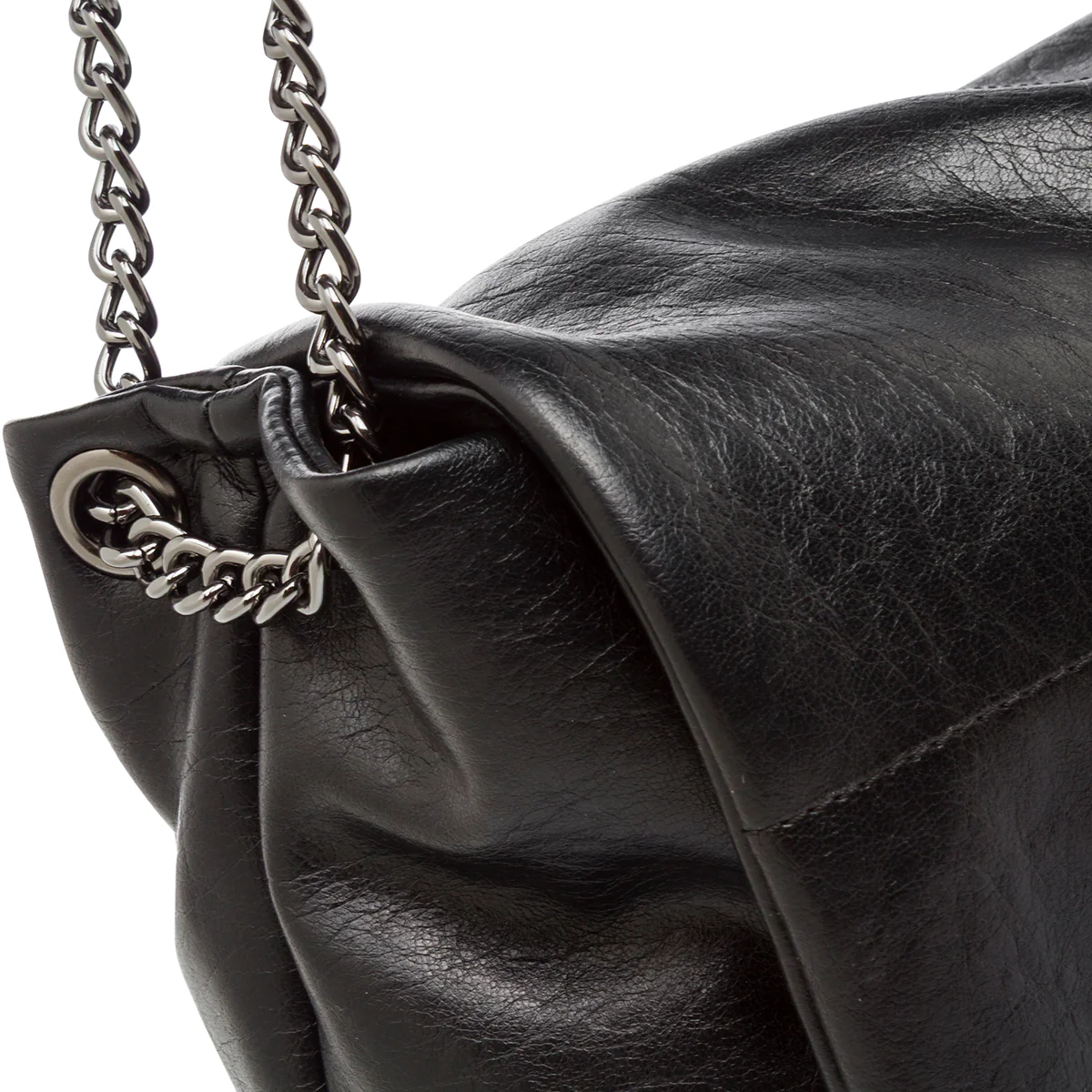 Borsa a Spalla Nera da Donna con manici a Catena Lora Ferres - Image 4