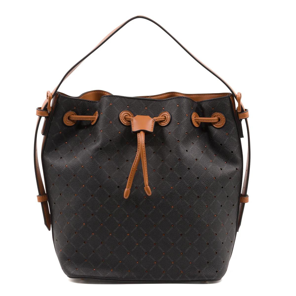 Borsa a spalla nera da donna con monogramma Romeo Gigli Milano Gama