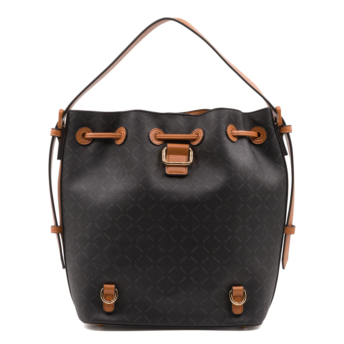 Borsa a spalla nera da donna con monogramma Romeo Gigli Milano Gama - Image 2