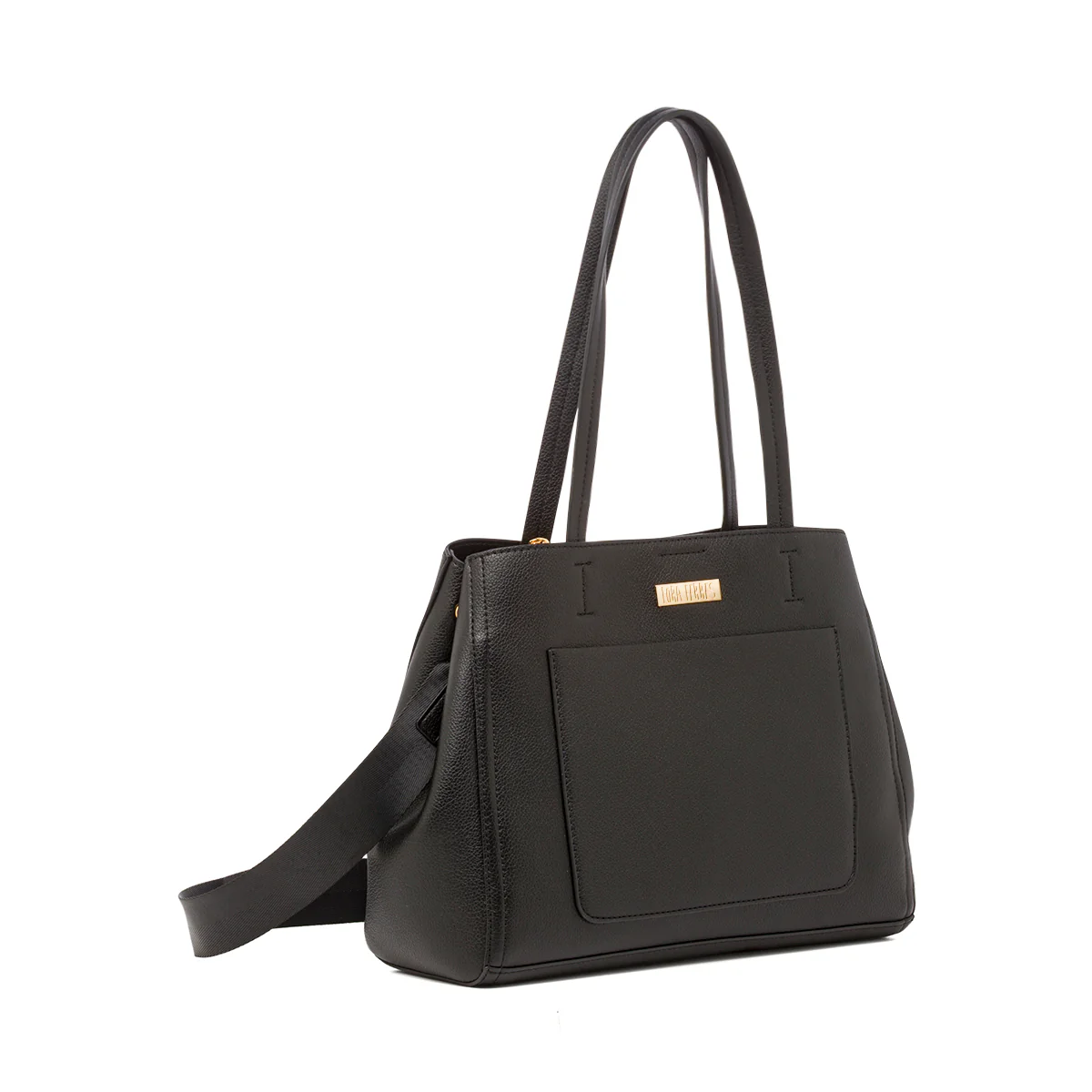 Borsa a spalla nera da Donna con portafoglio Lora Ferres - Image 2