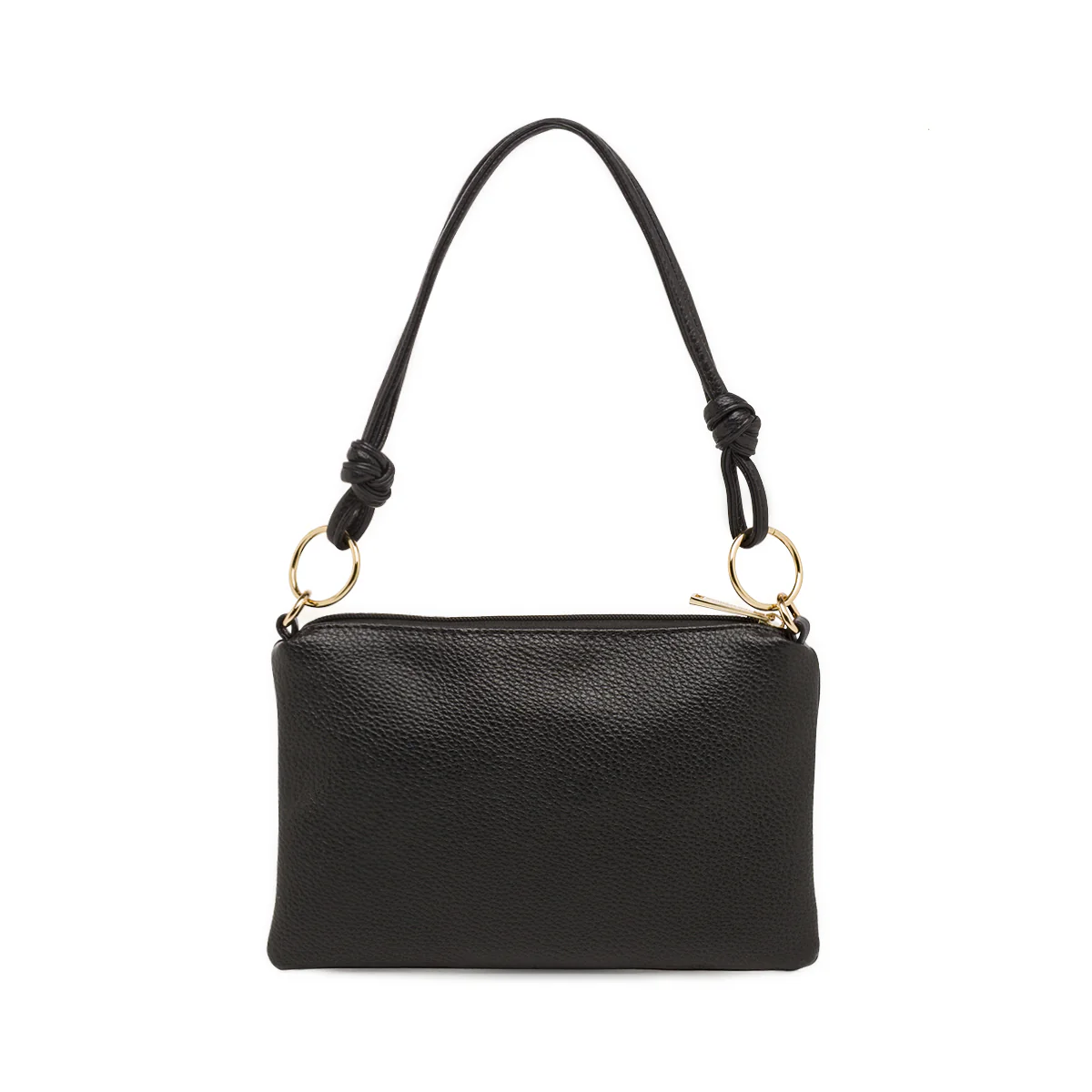 Borsa a spalla nera da Donna con rifiniture dorate Lora Ferres