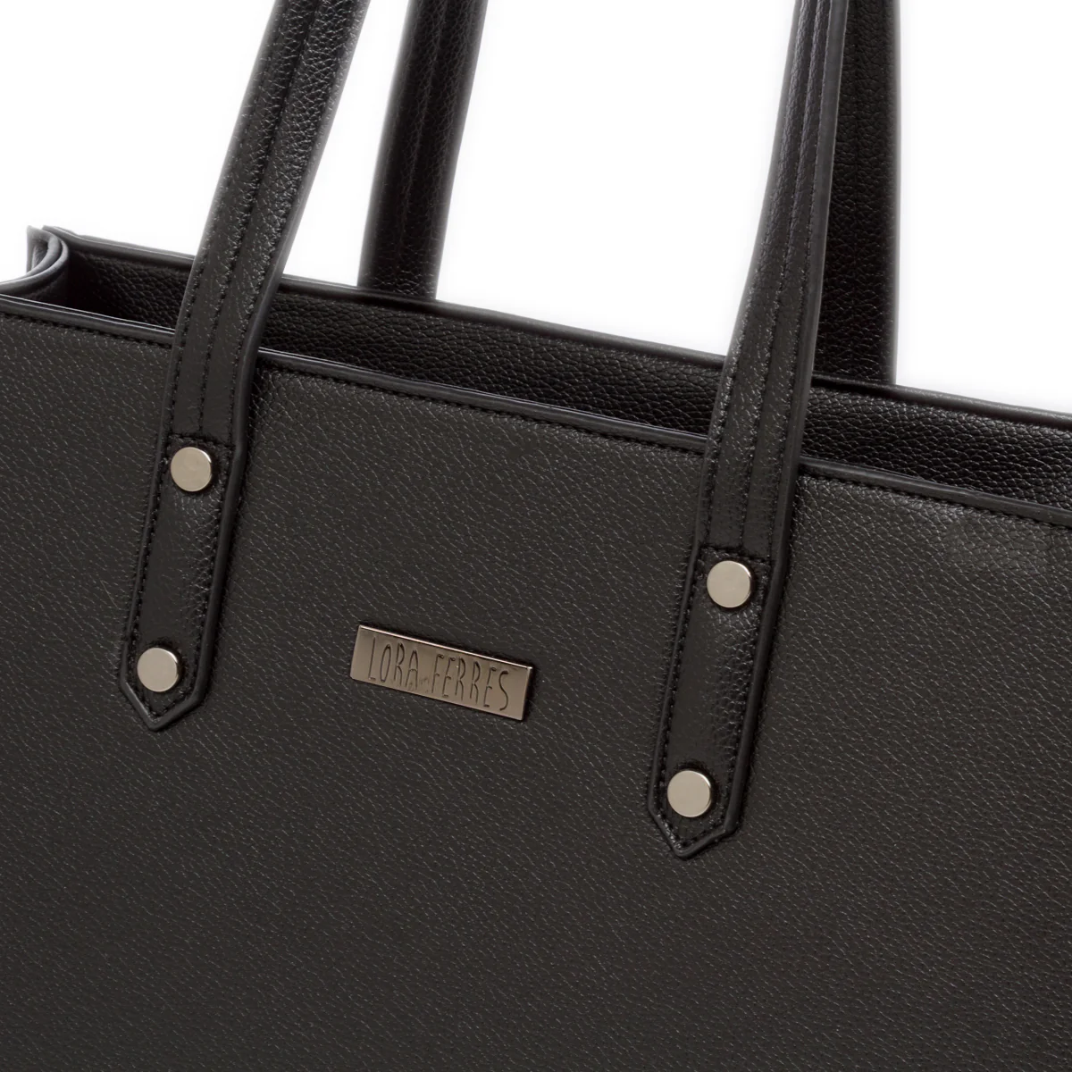 Borsa a spalla nera da Donna con tracolla rimovibile Lora Ferres - Image 4
