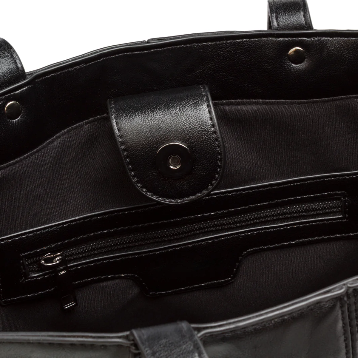Borsa a spalla nera da Donna effetto stropicciato Lora Ferres - Image 4