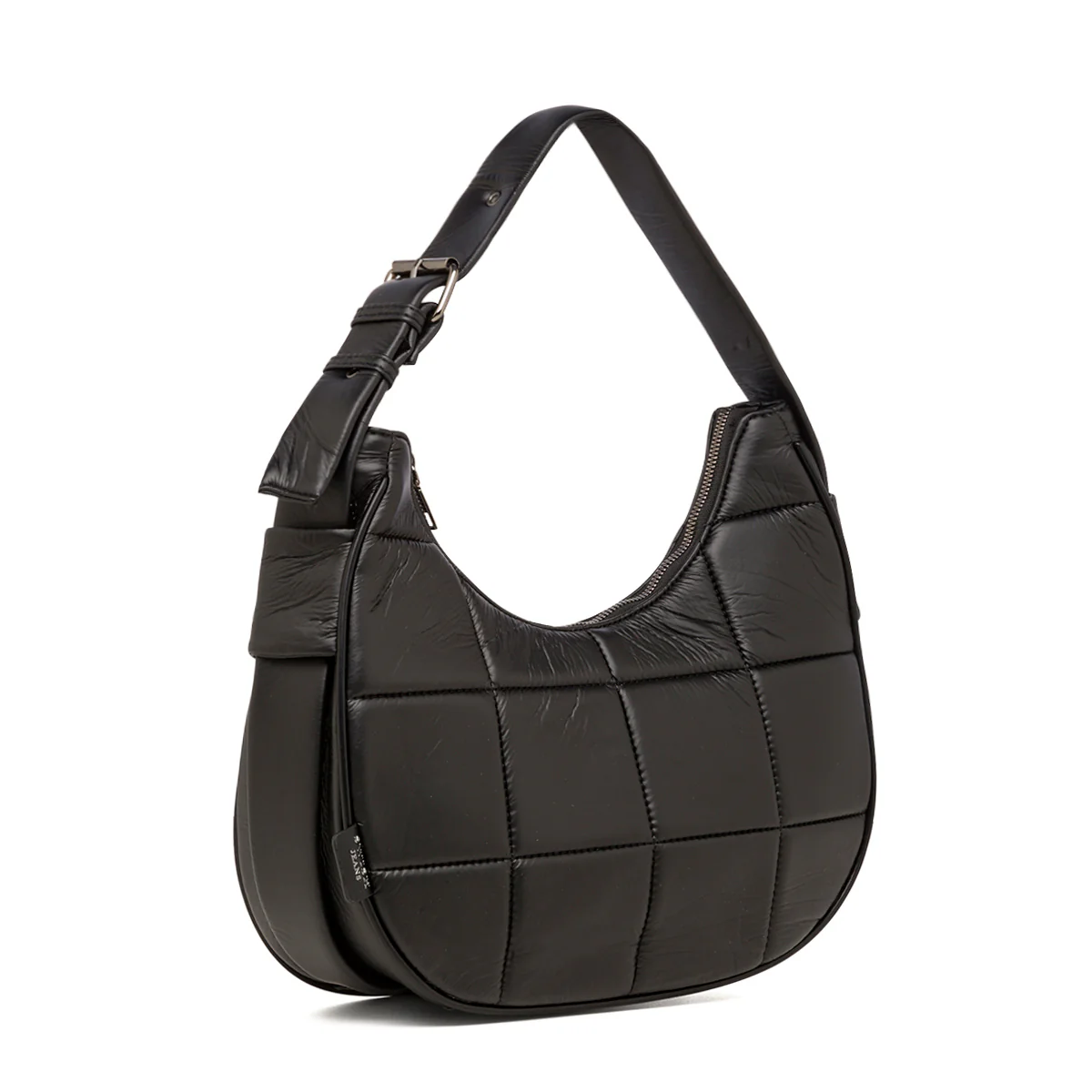 Borsa a spalla nera da donna effetto trapuntato Swish Jeans - Image 3