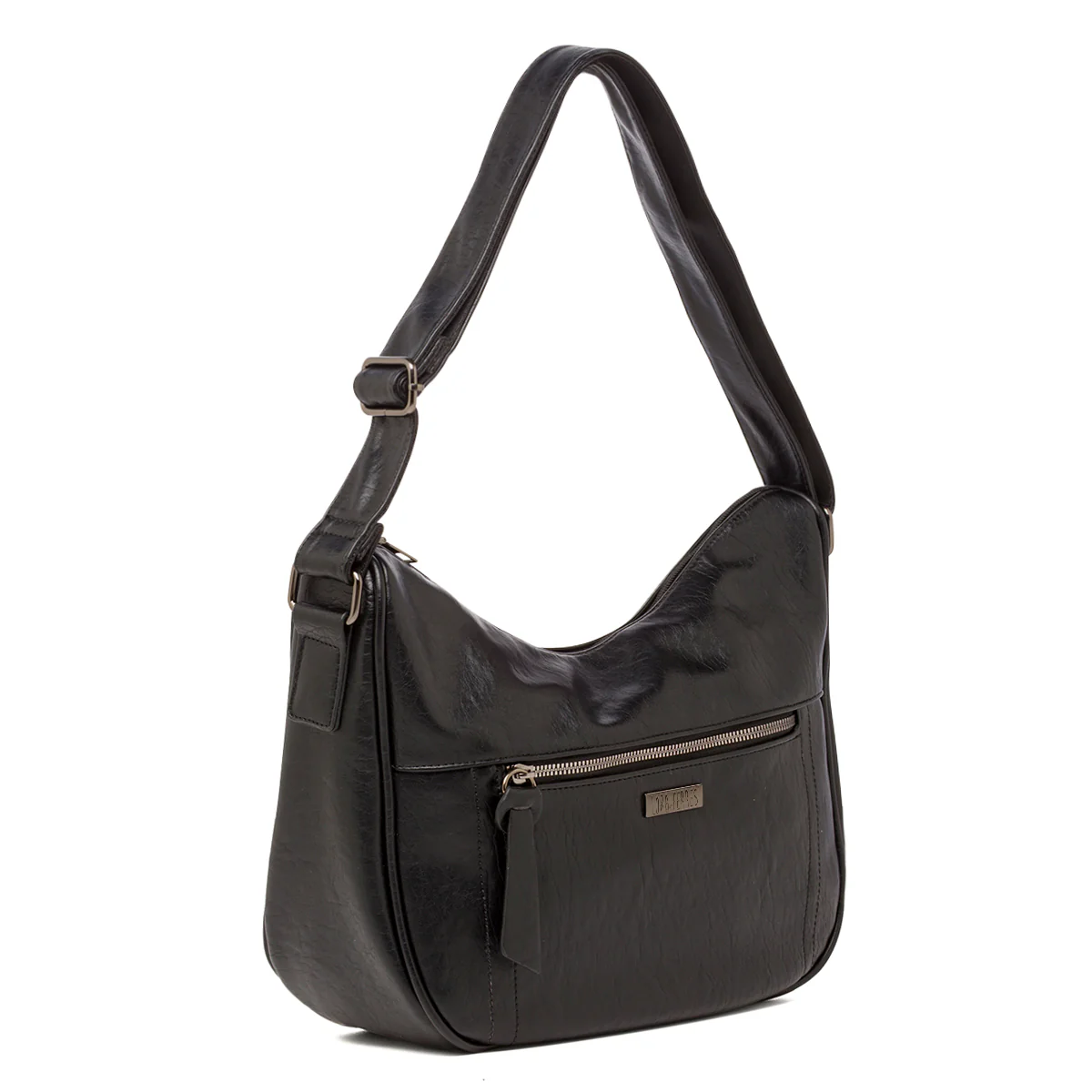 Borsa a Spalla nera da Donna Lora con tasca frontale Ferres - Image 2