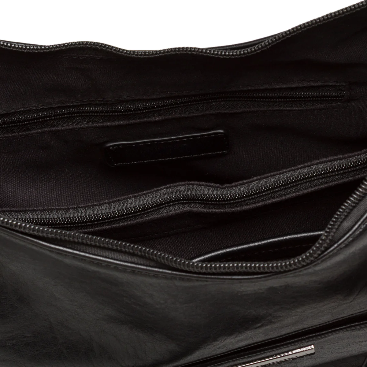 Borsa a Spalla nera da Donna Lora con tasca frontale Ferres - Image 4