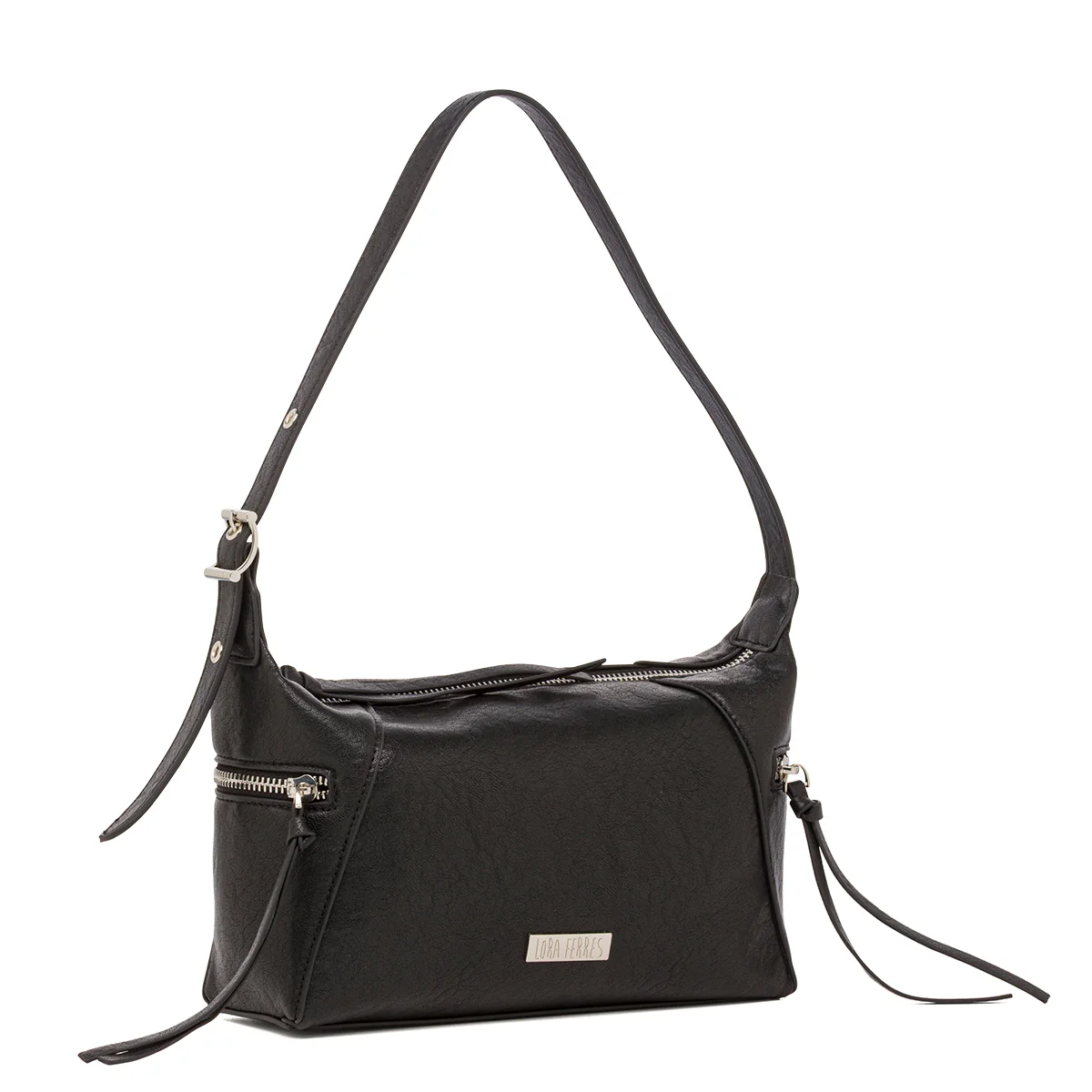 Borsa a spalla nera da Donna Lora Ferres - Image 4