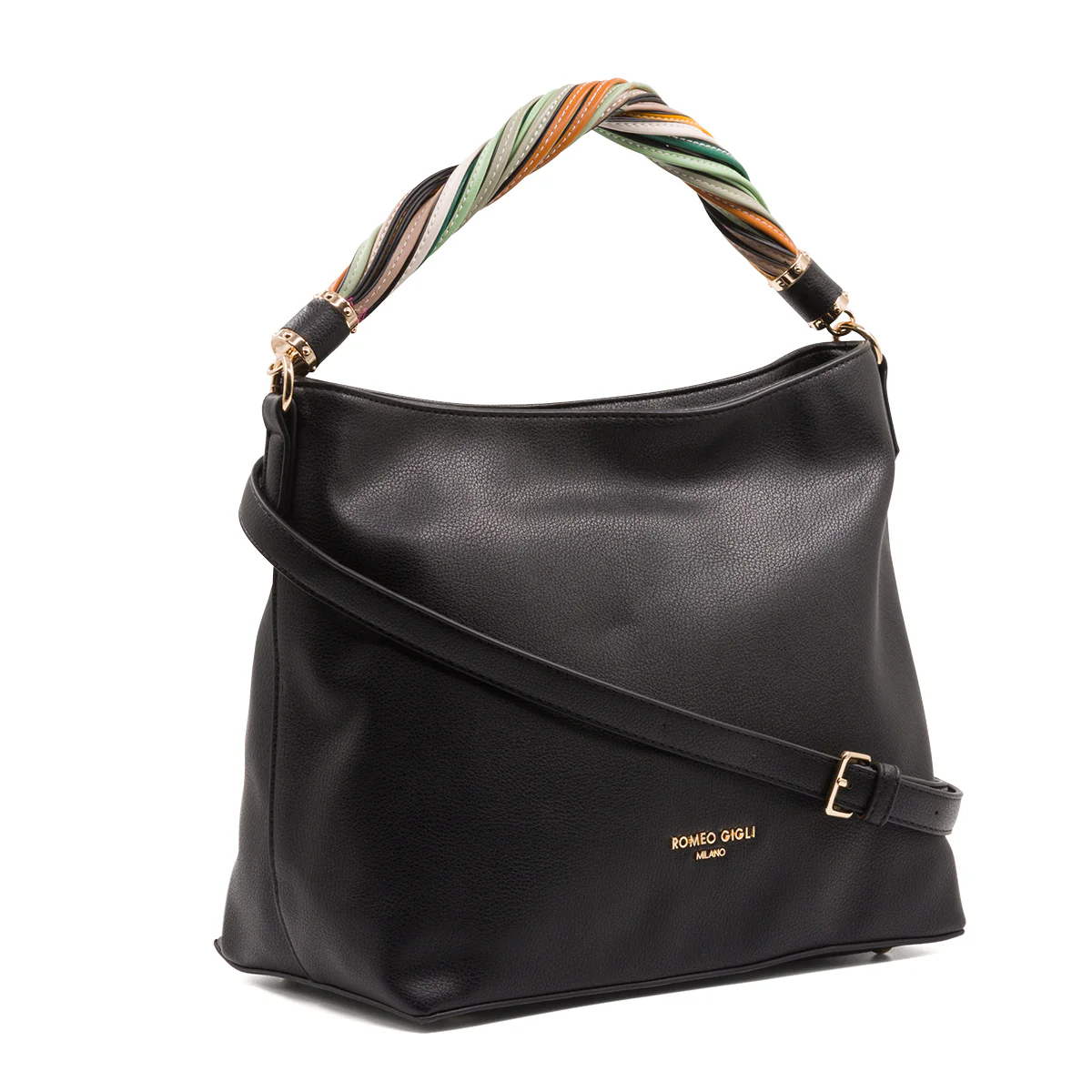 Borsa a spalla nera da donna Romeo Gigli Milano Ivana - Image 2