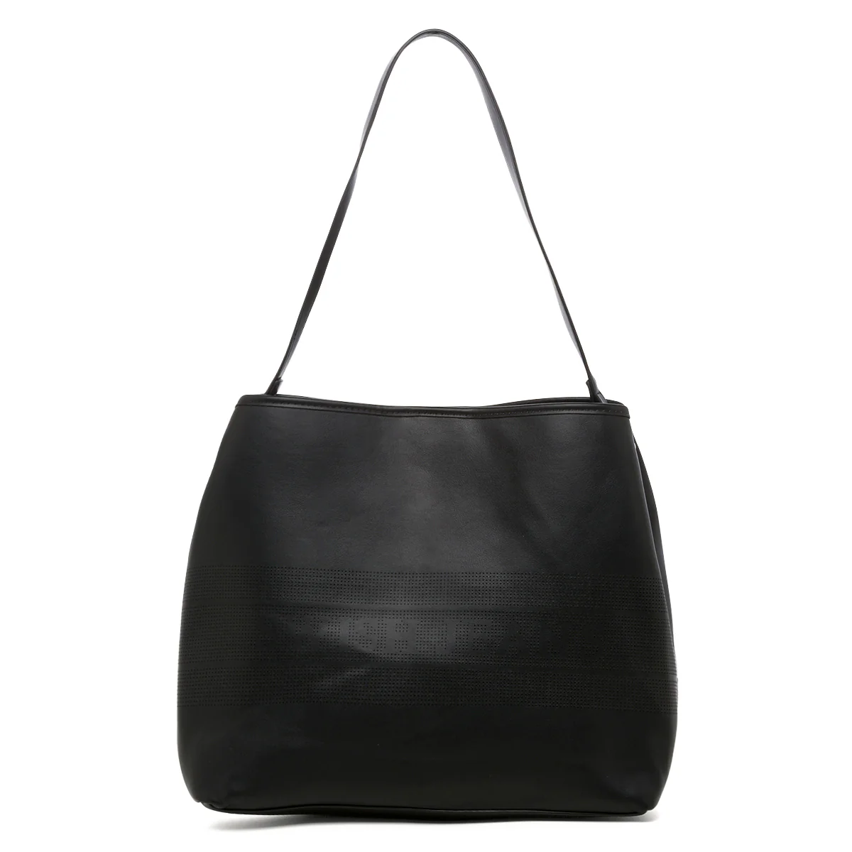 Borsa a spalla nera traforata da donna Swish Jeans Miami