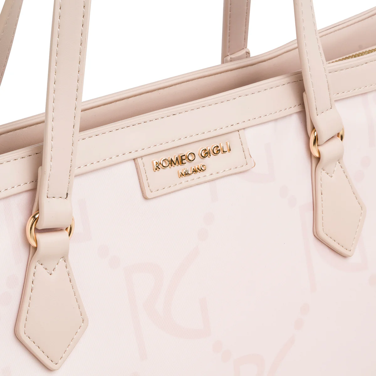 Borsa a spalla nude con monogramma da donna Romeo Gigli Milano Carmen - Image 3