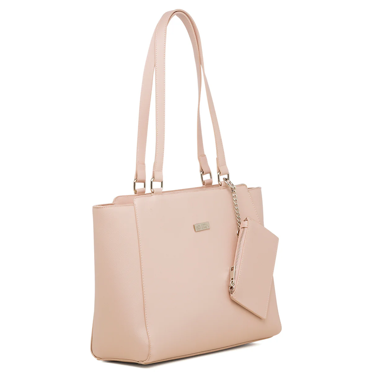 Borsa a spalla rosa da donna con portafoglio abbinato Lora Ferres - Image 3