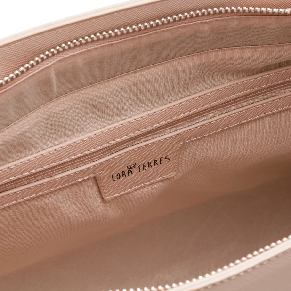 Borsa a spalla rosa da donna con portafoglio abbinato Lora Ferres - Image 5