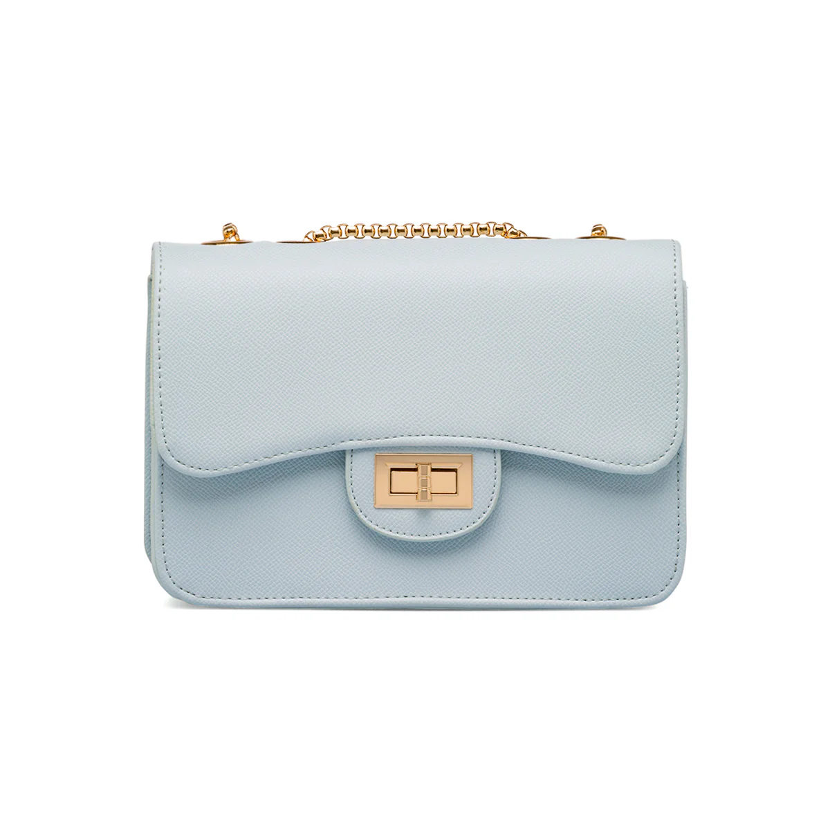 Borsa a tracolla azzurra da Donna con catena dorata Lora Ferres - Image 3