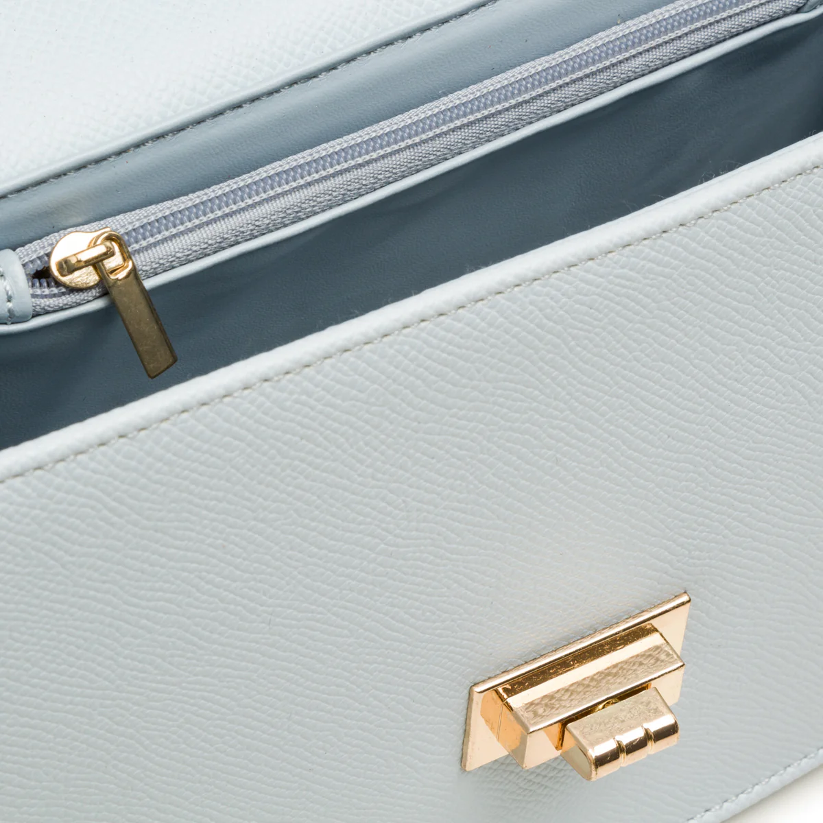 Borsa a tracolla azzurra da Donna con catena dorata Lora Ferres - Image 5